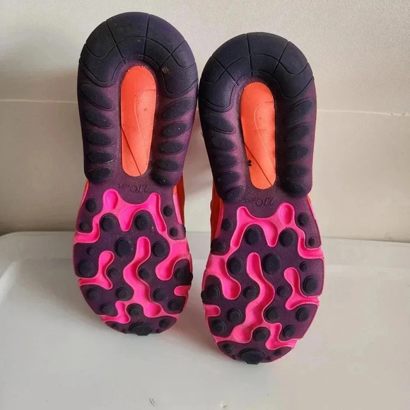 NIKE AIR MAX 270 REACT TRAINERS - MYSTIC RED AT6174-600 - WOMEN US SIZE 7 - Picture 7 of 8